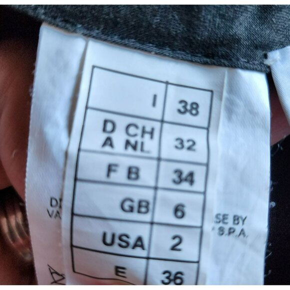 M Missoni Size 2 Straight Leg Pants – Mid-Rise Blue-Black Cotton Blend - Picture 5 of 7